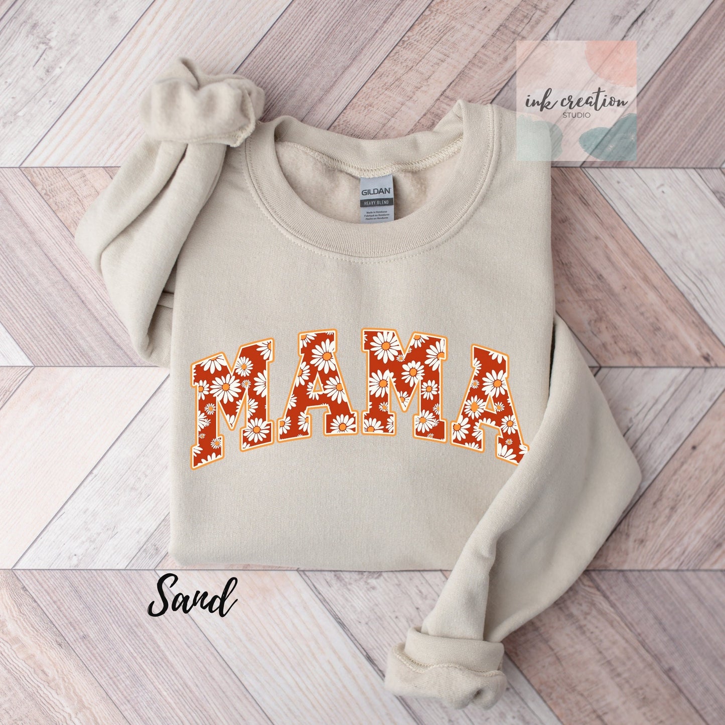 Retro Daisy Mama Sweatshirt