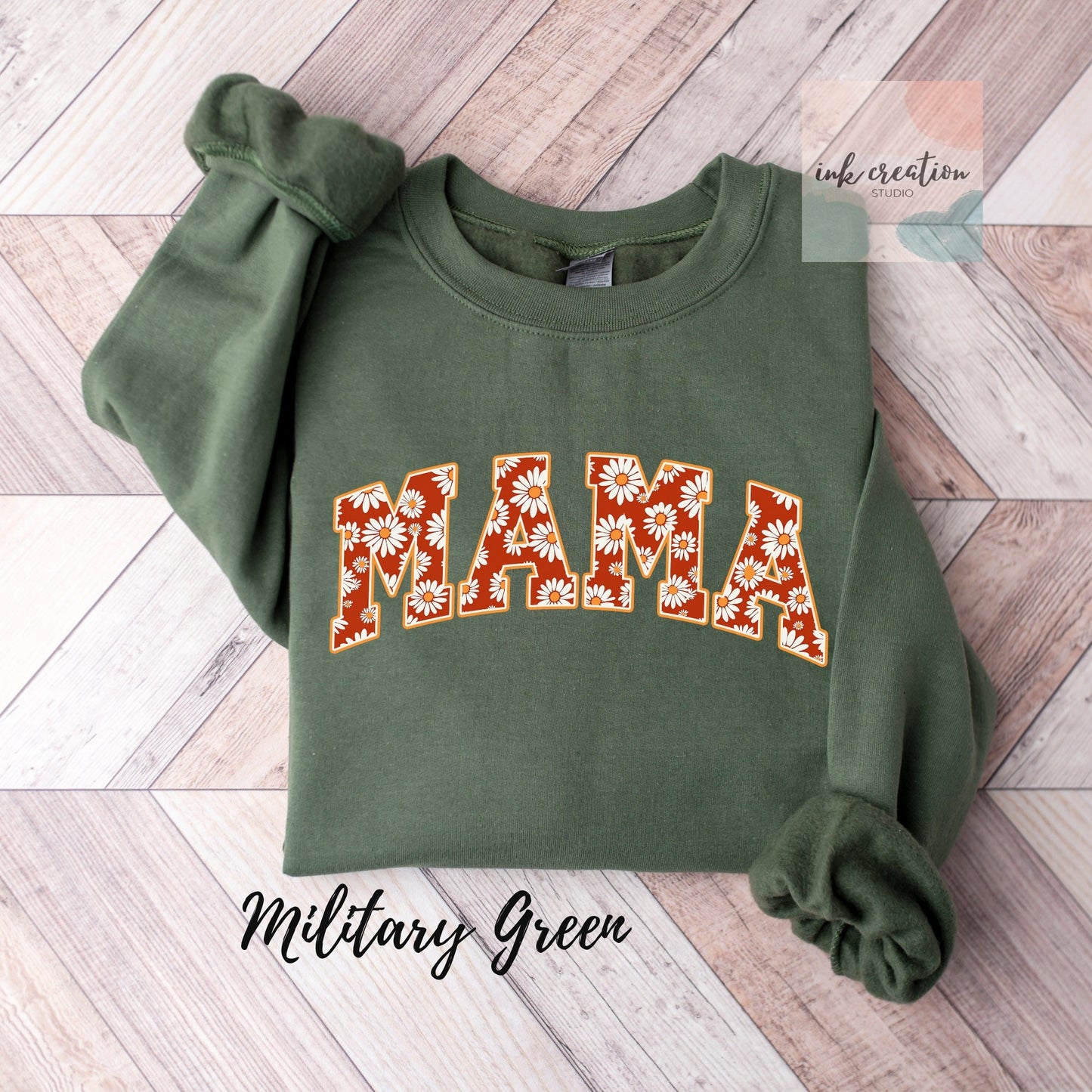 Retro Daisy Mama Sweatshirt