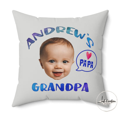 Custom Baby Face Pillow for Grandpa