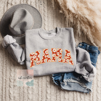 Retro Daisy Mama Sweatshirt