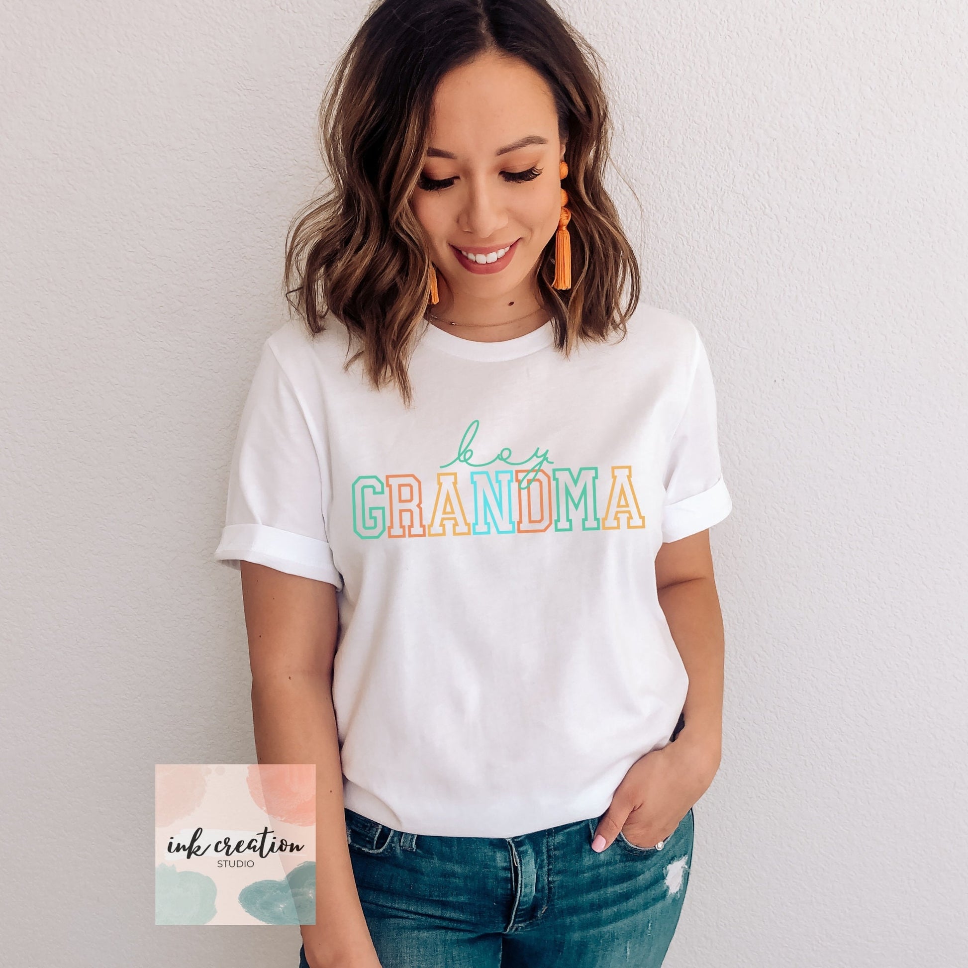 Boy Grandma Shirt Colorful Grandma of Boys Gift