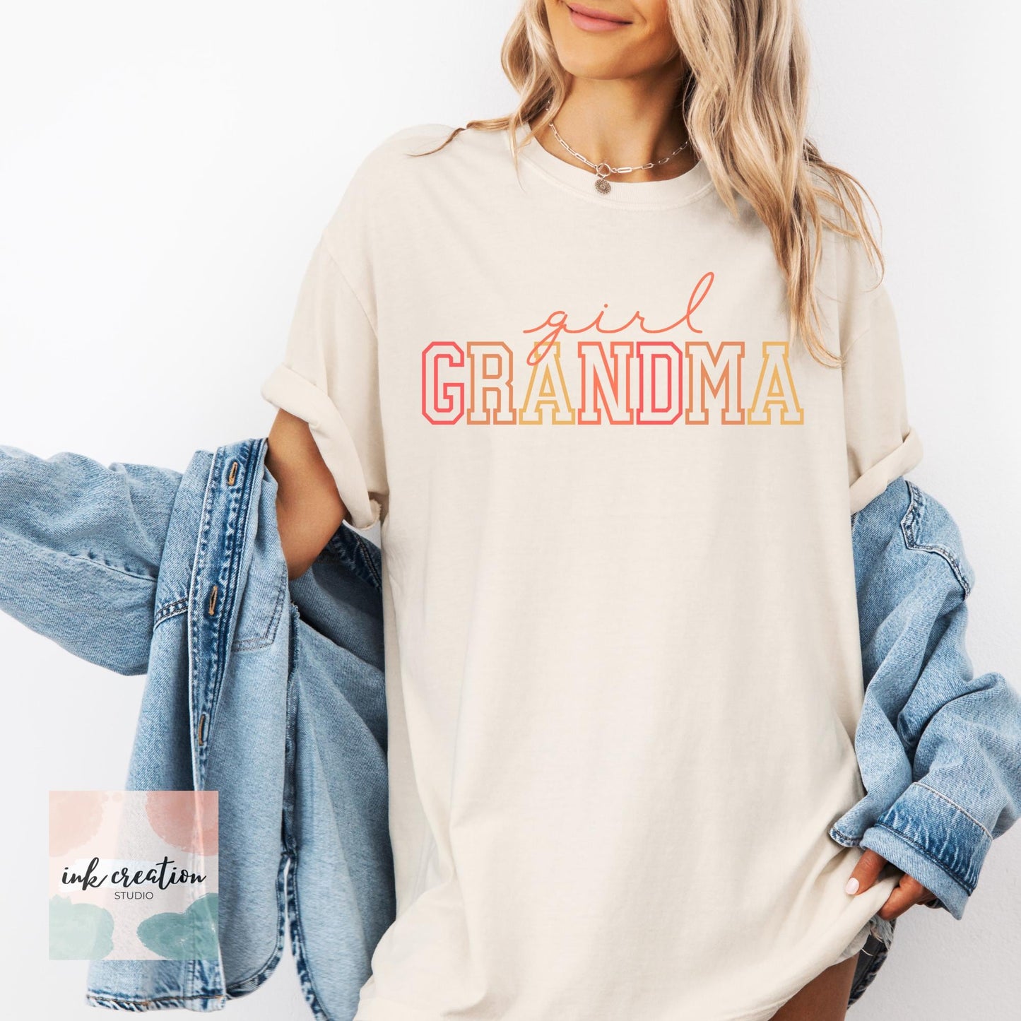 Girl Grandma Comfort Colors Shirt