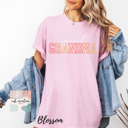 Girl Grandma Comfort Colors Shirt