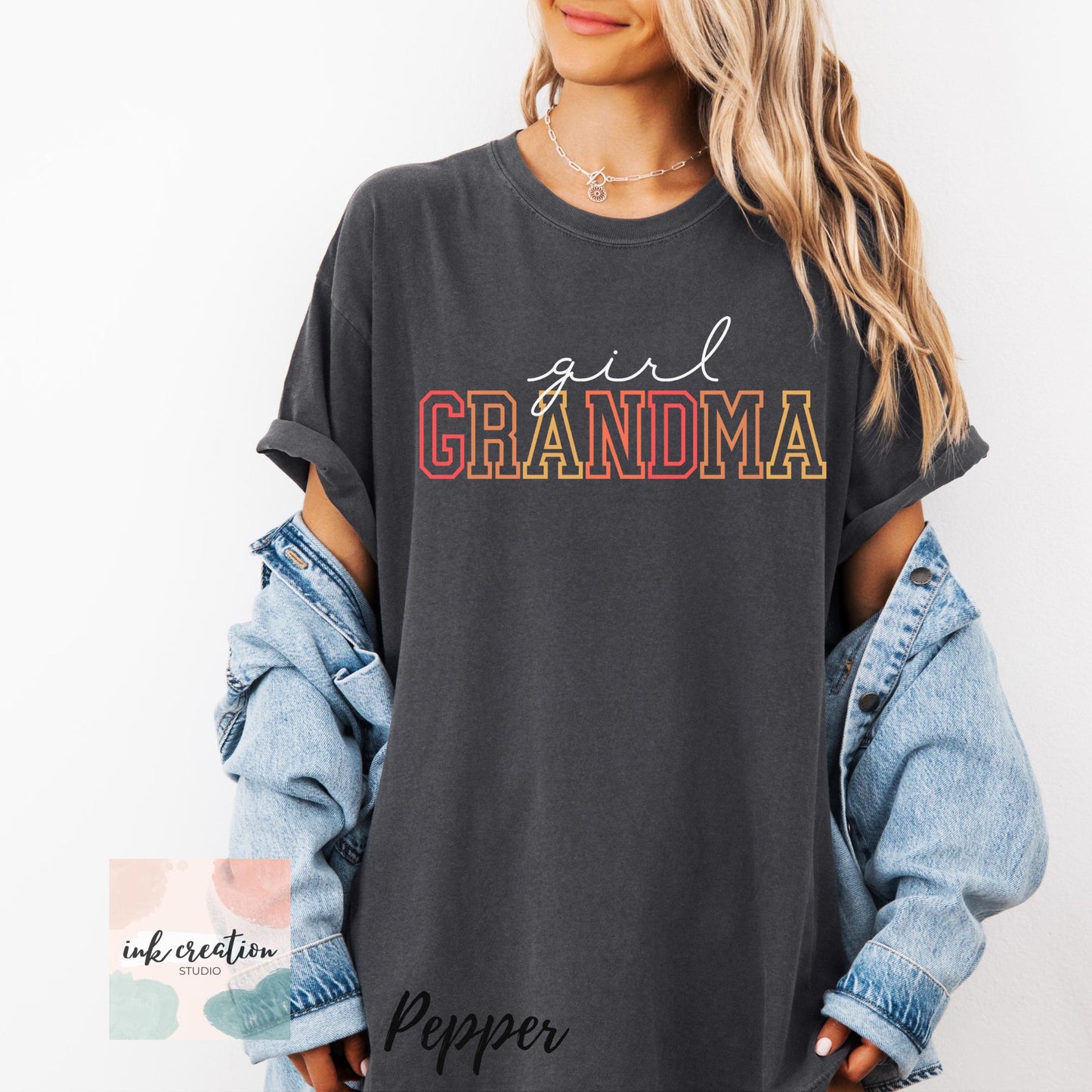 Girl Grandma Comfort Colors Shirt