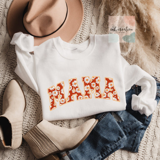 Retro Daisy Mama Sweatshirt