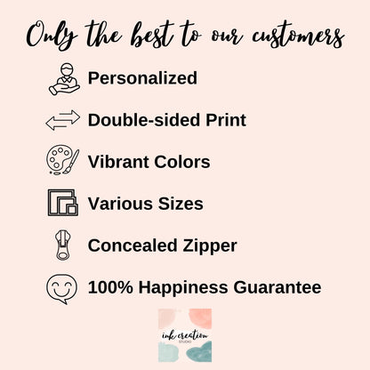 80th Birthday Pillow | Personalized Wildflower Gift for Her