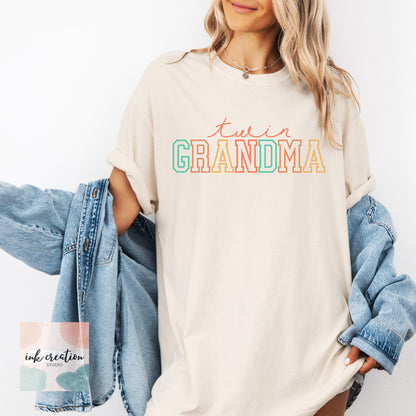 Twin Grandma Comfort Colors Shirt