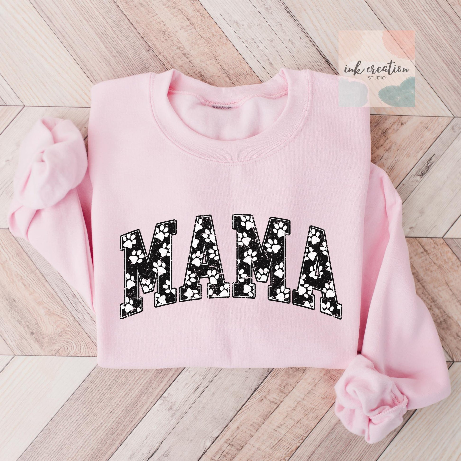Dog Mama Paw Print Sweatshirt