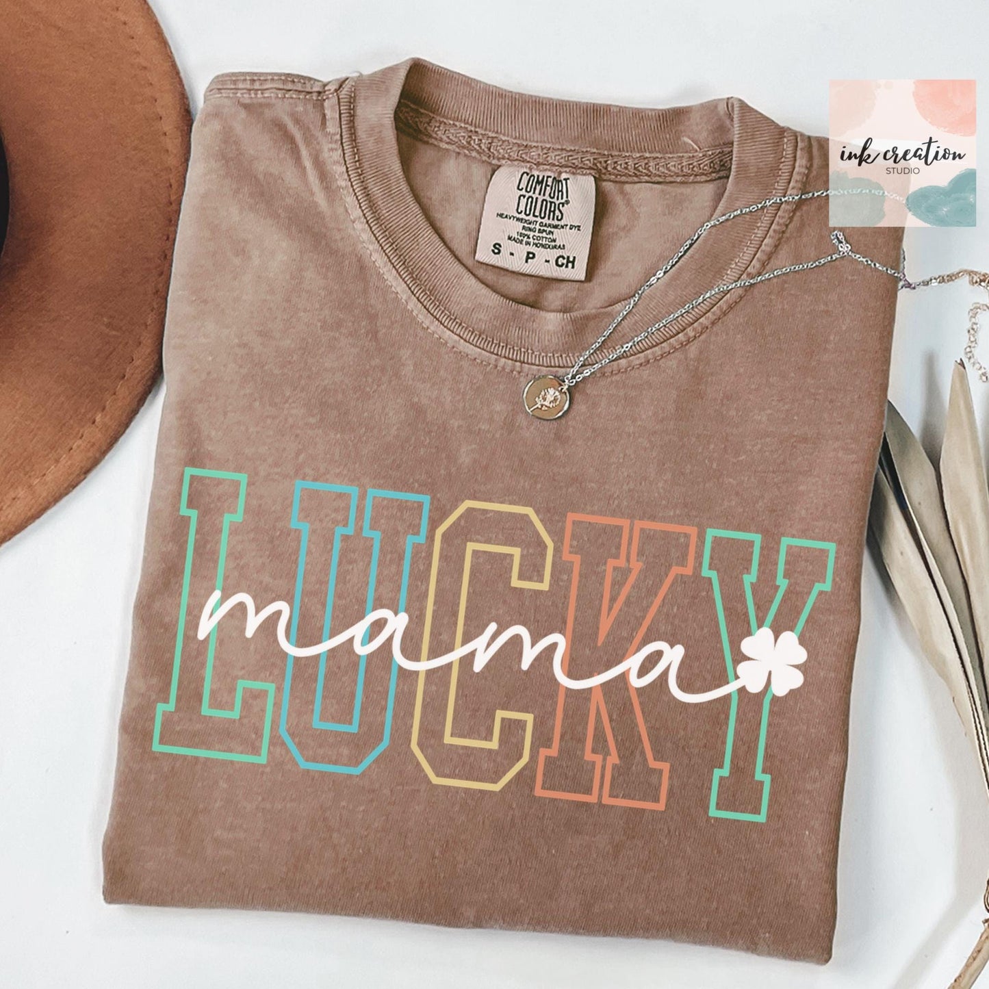 Lucky Mama Shirt | St. Patrick's Day Comfort Colors Tee for Mom