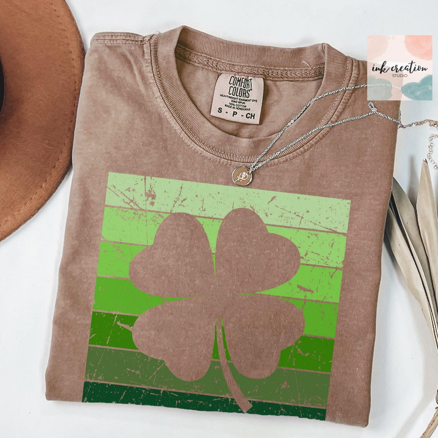 Retro Shamrock Shirt | Vintage St. Patrick's Day Comfort Colors Tee