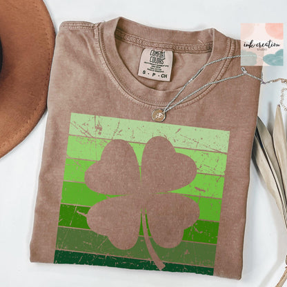 Retro Shamrock Shirt | Vintage St. Patrick's Day Comfort Colors Tee