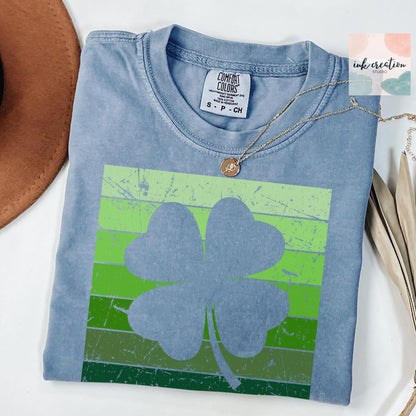 Retro Shamrock Shirt | Vintage St. Patrick's Day Comfort Colors Tee