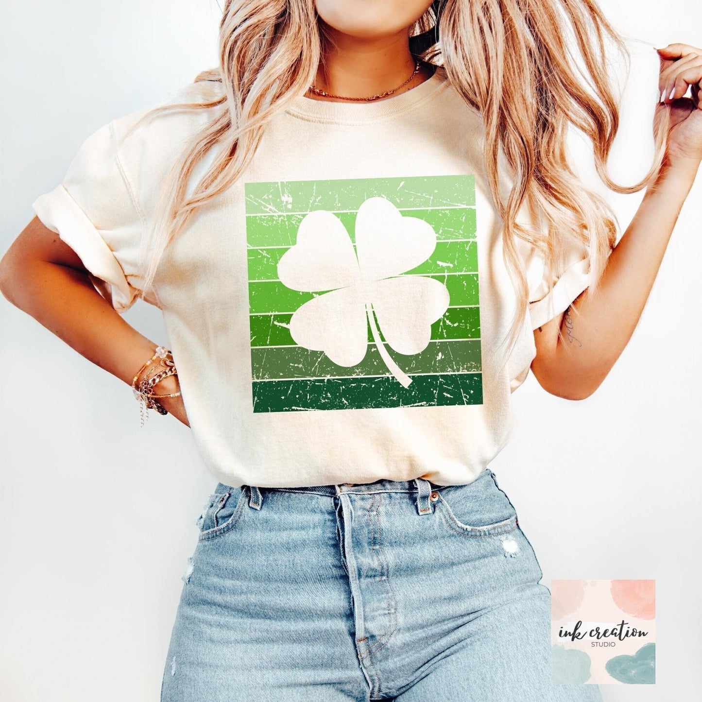 Retro Shamrock Shirt | Vintage St. Patrick's Day Comfort Colors Tee