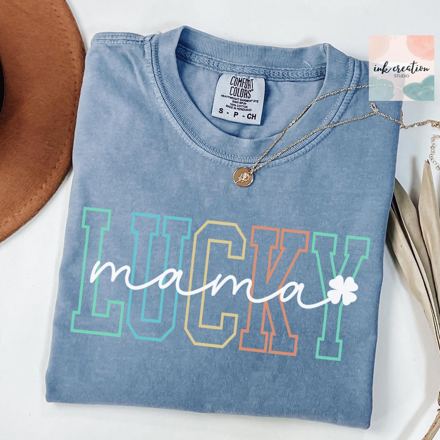 Lucky Mama Shirt | St. Patrick's Day Comfort Colors Tee for Mom