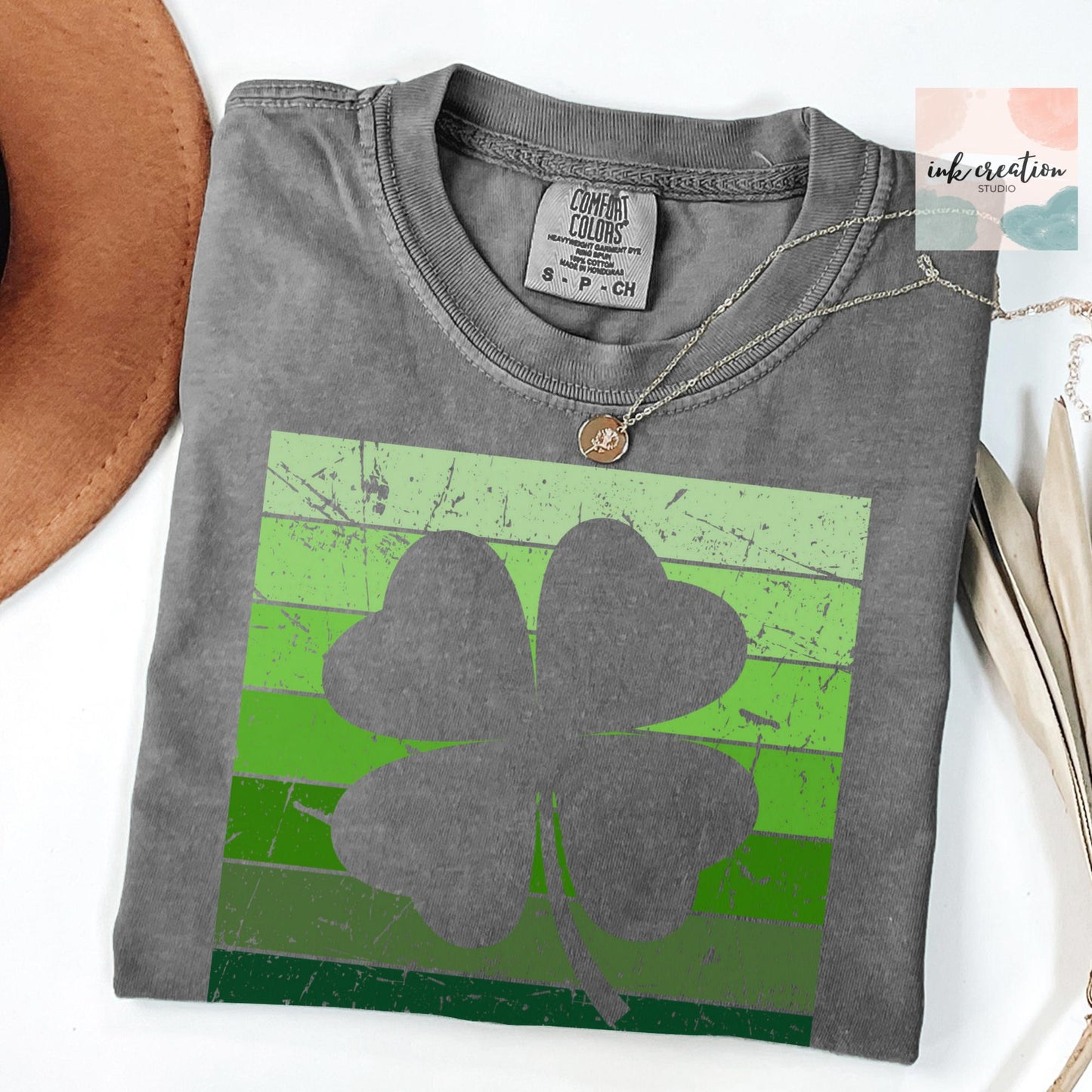 Retro Shamrock Shirt | Vintage St. Patrick's Day Comfort Colors Tee