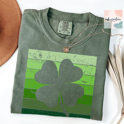 Retro Shamrock Shirt | Vintage St. Patrick's Day Comfort Colors Tee