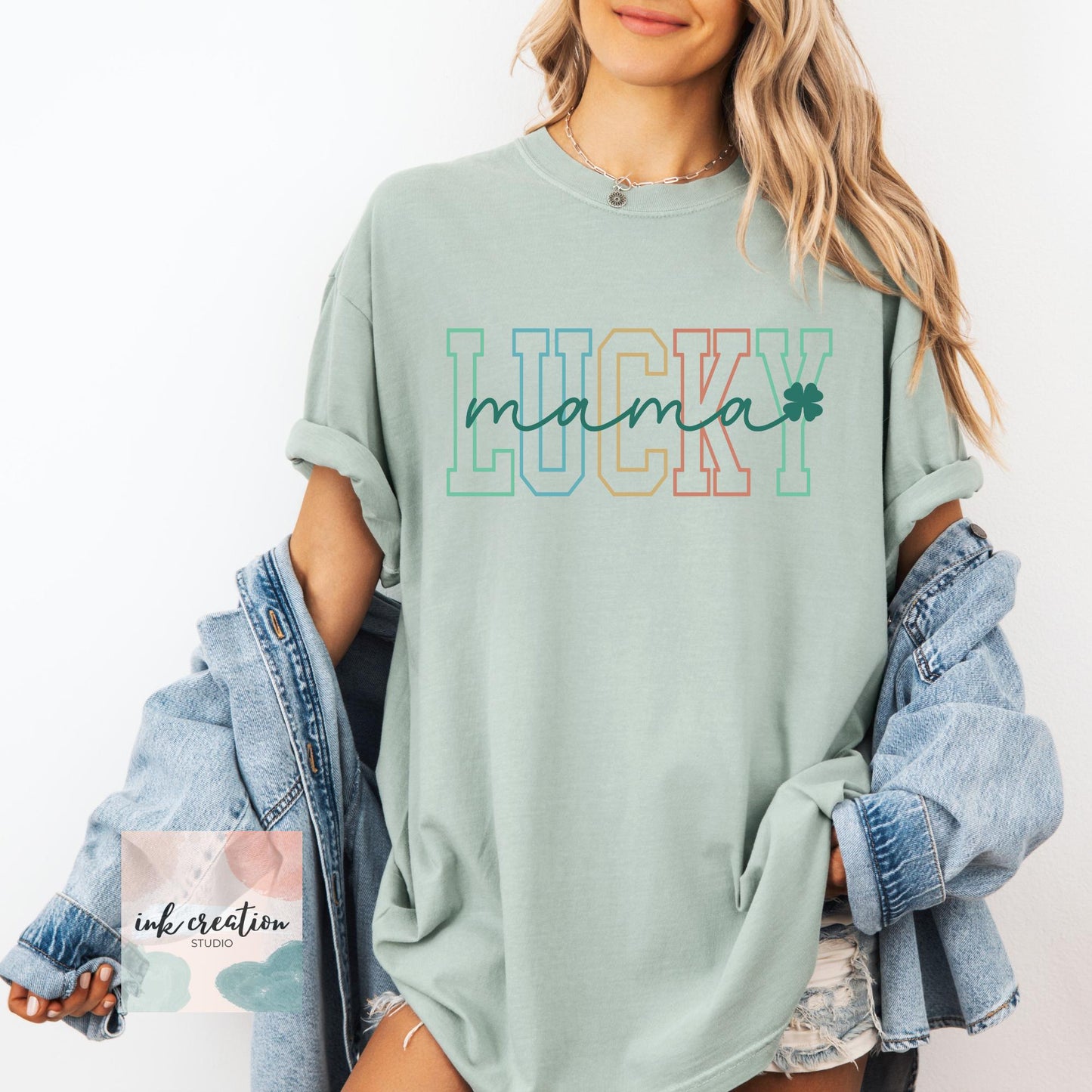 Lucky Mama Shirt | St. Patrick's Day Comfort Colors Tee for Mom