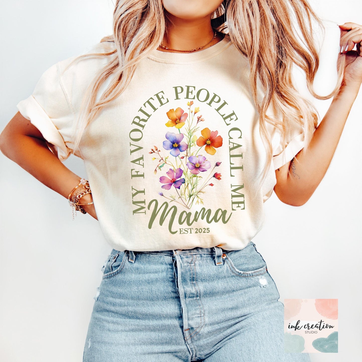 My Favorite People Call Me Mama Comfort Colors Shirt