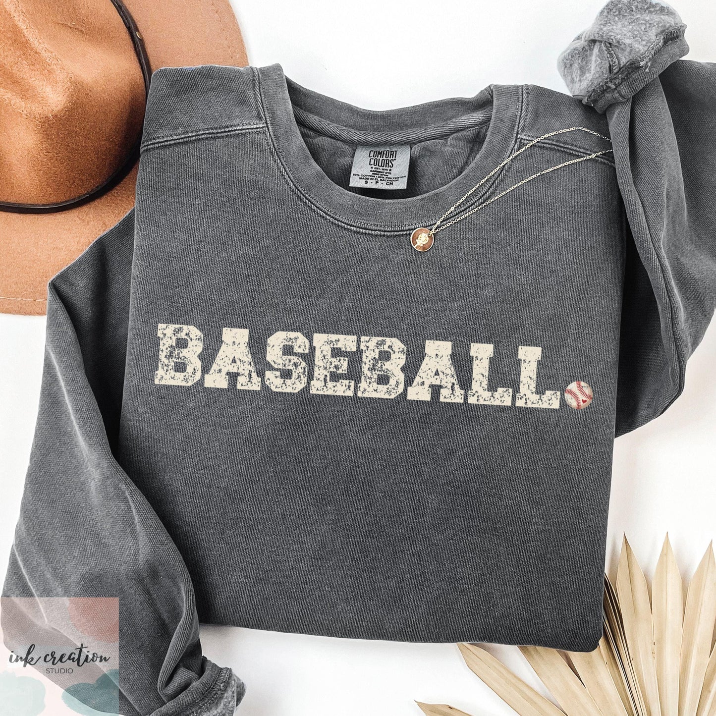 Baseball Season Comfort Colors Sweatshirt - Baseball Mom & Dad Crewneck Sweatshirt