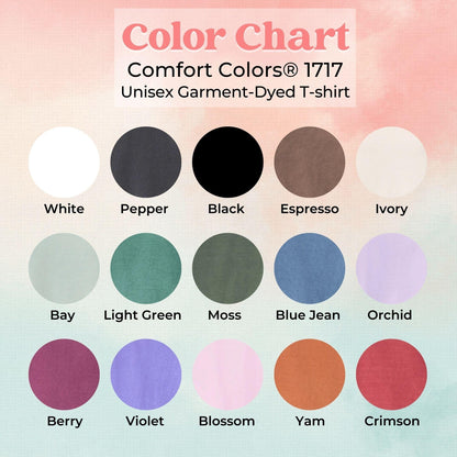 Comfort Colors Custom Mama Shirt with Kids Names | Personalized Mom Shirt | Mother's Day Gift