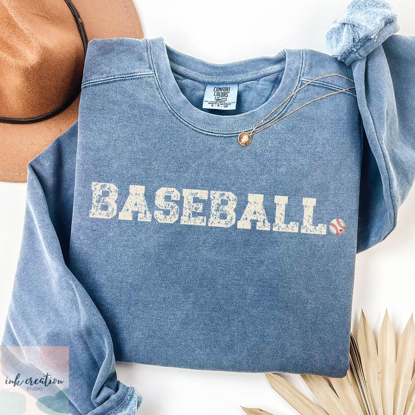 Baseball Season Comfort Colors Sweatshirt - Baseball Mom & Dad Crewneck Sweatshirt