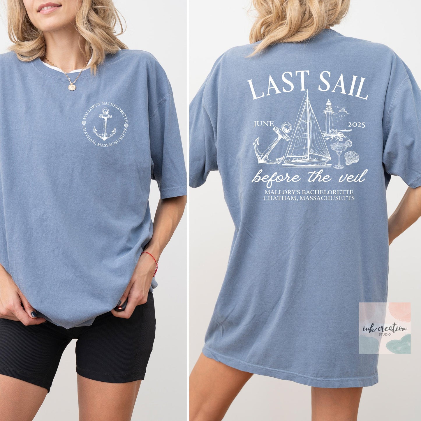 Last Sail Before the Veil Comfort Colors Bachelorette Shirt