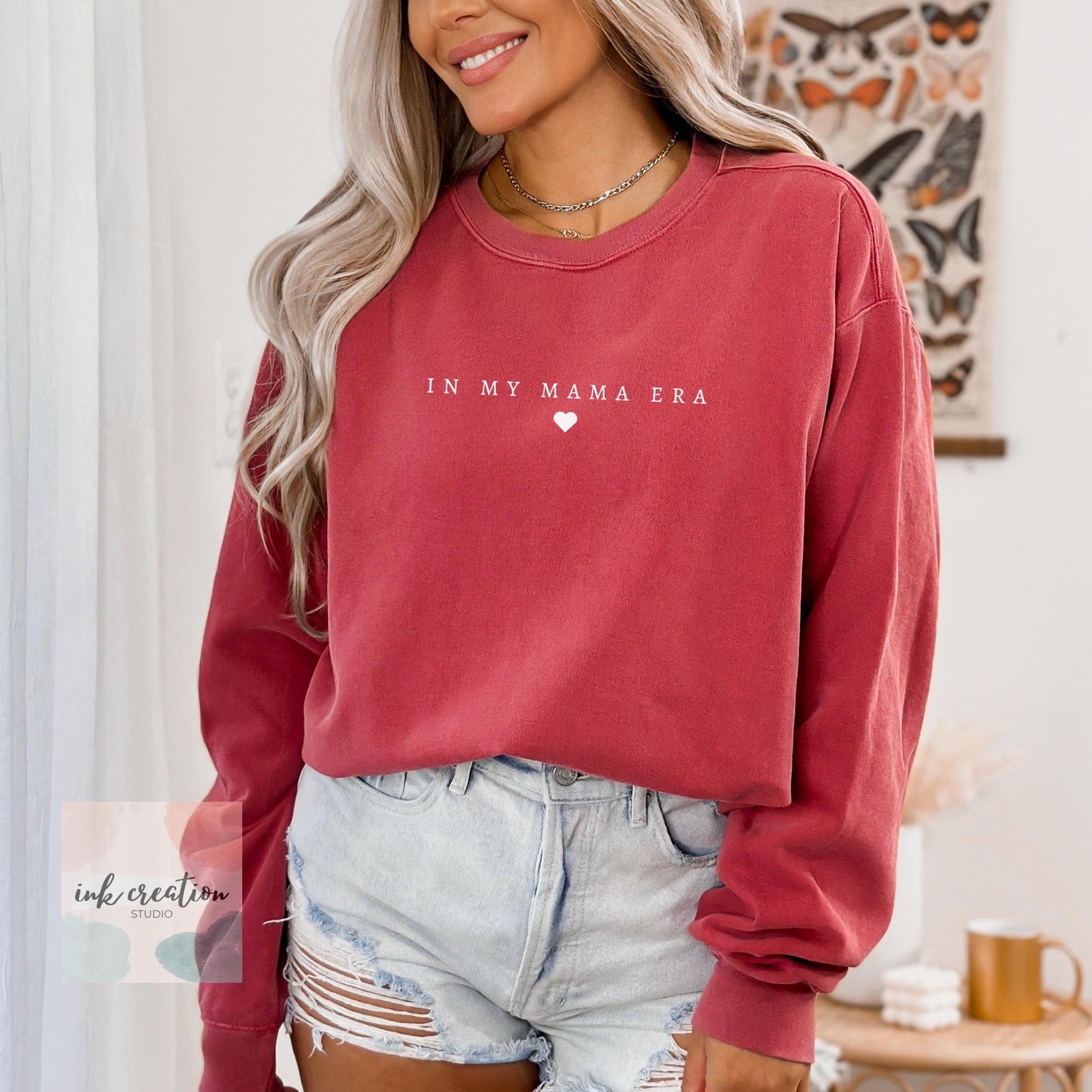In My Mama Era Comfort Colors Sweatshirt