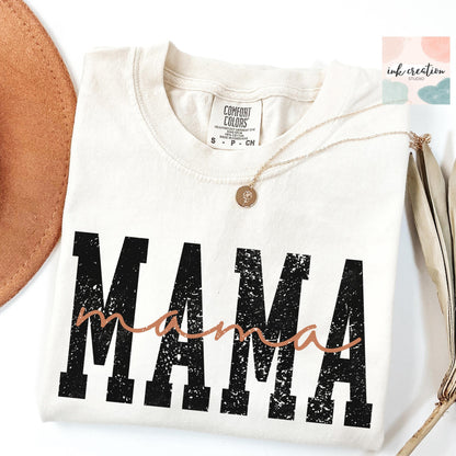 Varsity Mama Comfort Colors Shirt