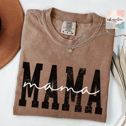 Varsity Mama Comfort Colors Shirt