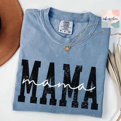 Varsity Mama Comfort Colors Shirt