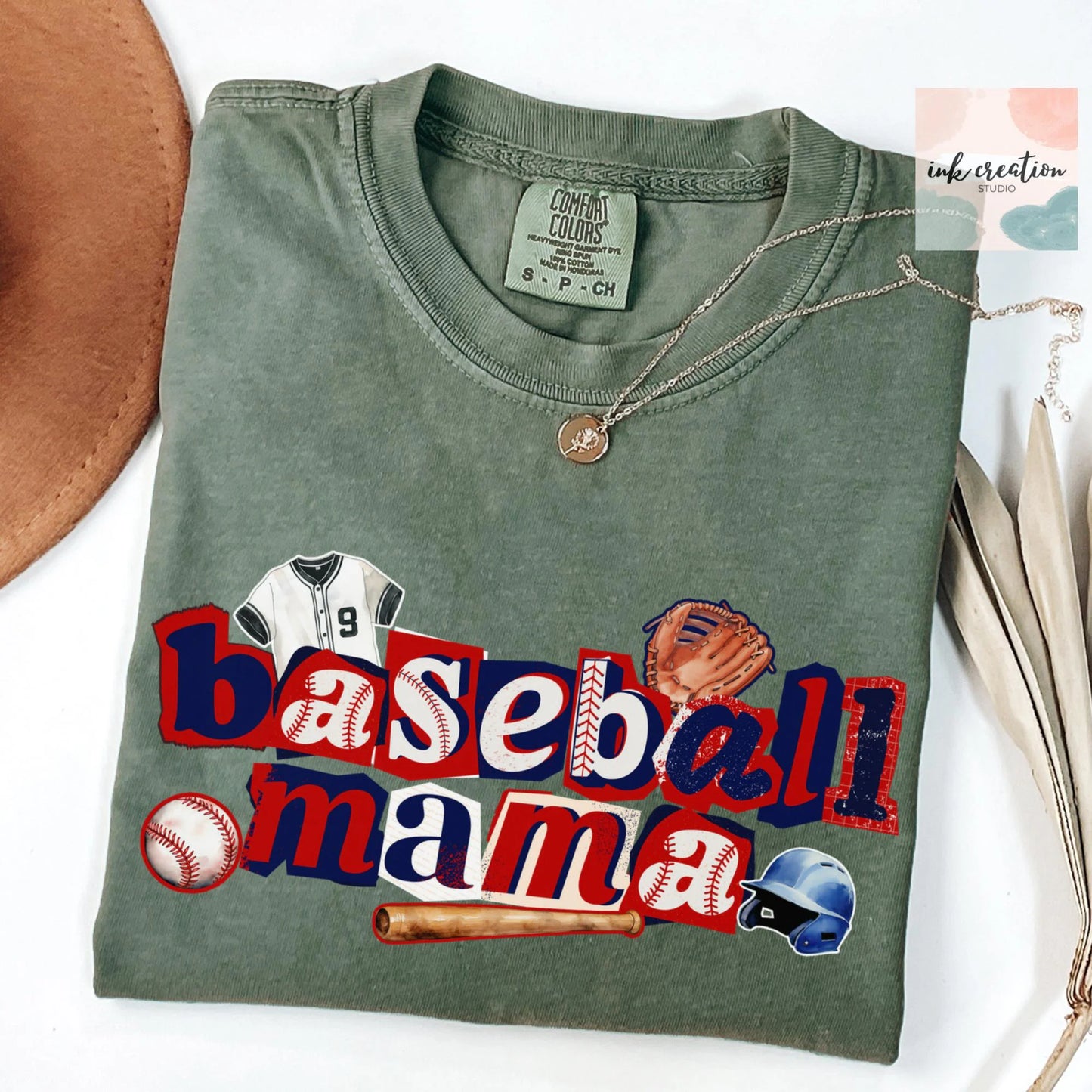 Baseball Mama Shirt | Comfort Colors Gameday Tee for Baseball Moms