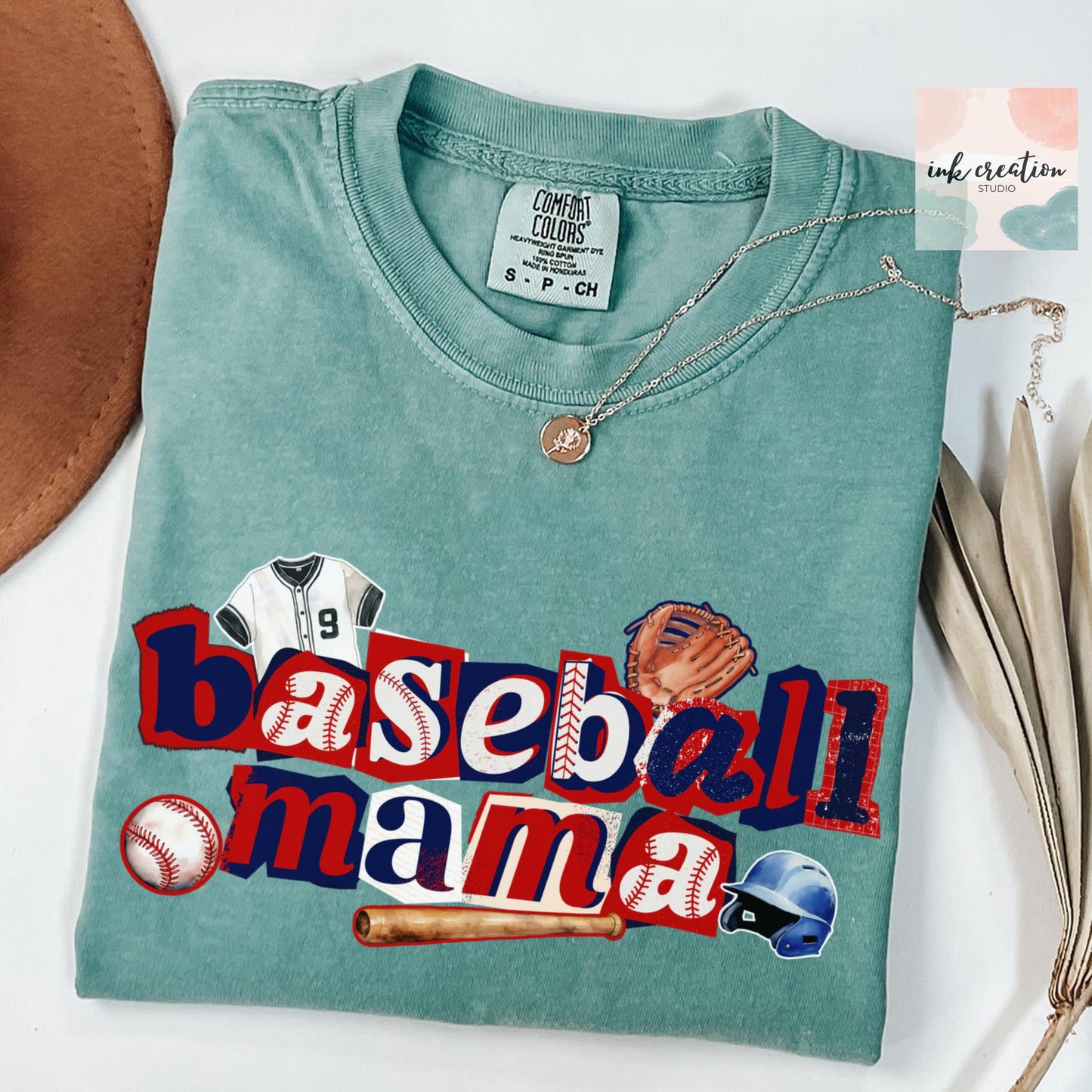 Baseball Mama Shirt | Comfort Colors Gameday Tee for Baseball Moms