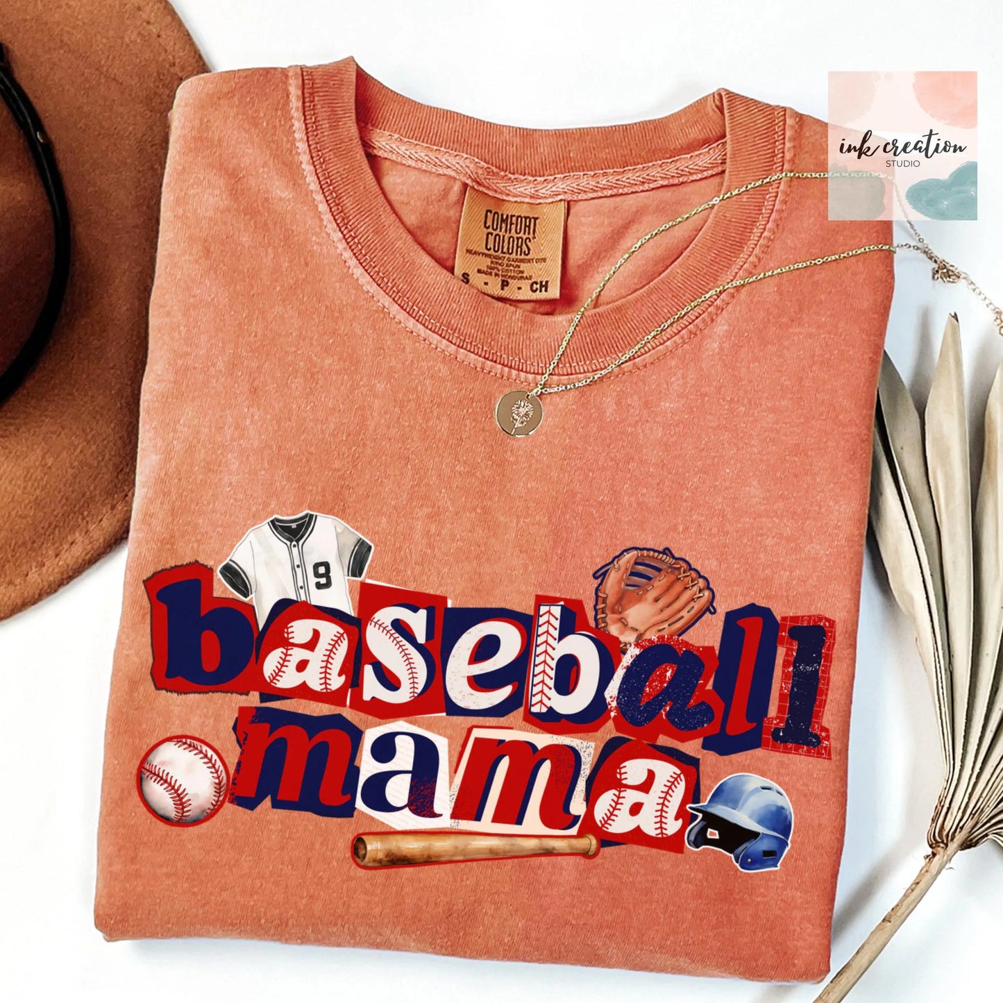 Baseball Mama Shirt | Comfort Colors Gameday Tee for Baseball Moms
